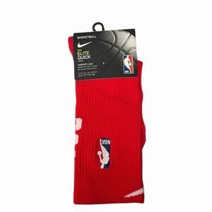 Nike NBA Elite Quick Crew Socks Red/White Size M Men 6–8 WMN 6–10 NWT